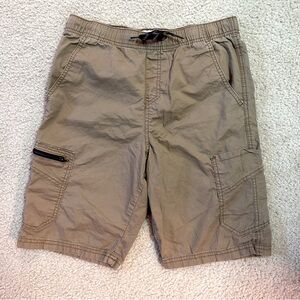 True Craft khaki elastic shorts boys with drawstring L 14-16